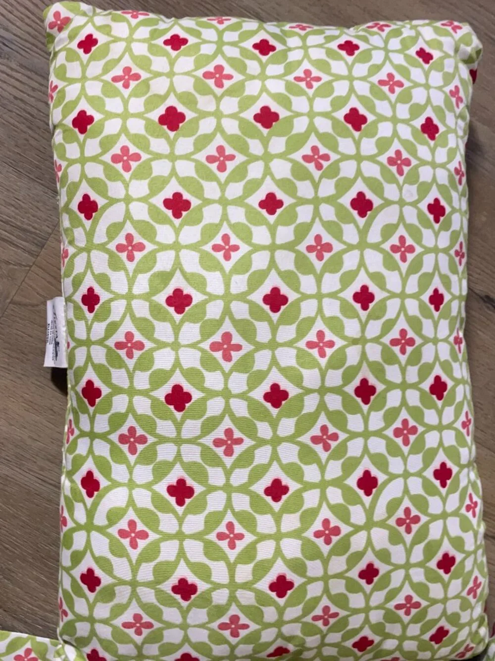 Fiesta Red Green Floral Reversible Full Comforter 3 Pc Set 80